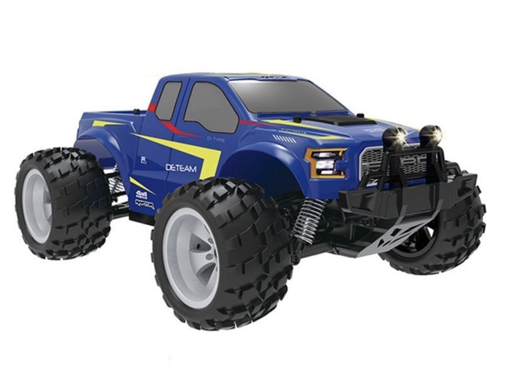 Радиоуправляемый монстр Double Eagle Ford F-150 Raptor 4WD RTR масштаб 1:18 2.4G - E325-003-BLUE