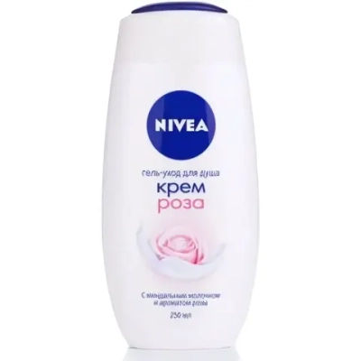 Гель-уход для душа NIVEA SHOWER «Крем и Роза» 250мл