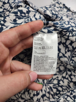 Рубашка H&M с принтом 44 размер