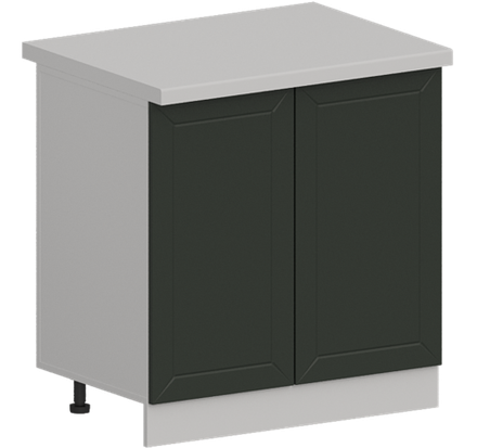 Кухня Модуль ШН 800 Белый / Насыщенно-зеленый