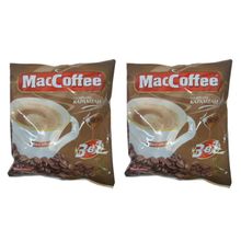 Растворимый кофе MacCoffee 3 в 1 Карамель 25 пакетиков 2 шт