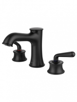 Смеситель для раковины на 3 отверстия WONZON & WOGHAND STEAM, Черный матовый (WW-88159008-MB)