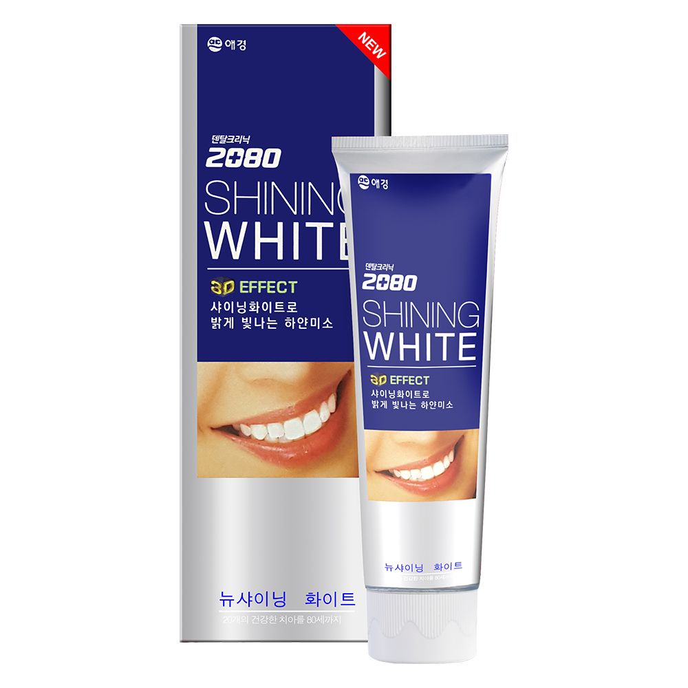 Зубная паста отбеливающая Aekyung 2080 New Shining White Toothpaste(120 гр)