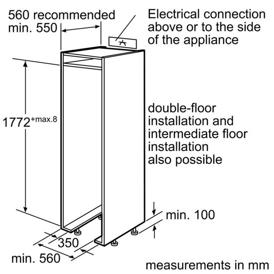 Встраиваемый морозильник Bosch GIN 38P60