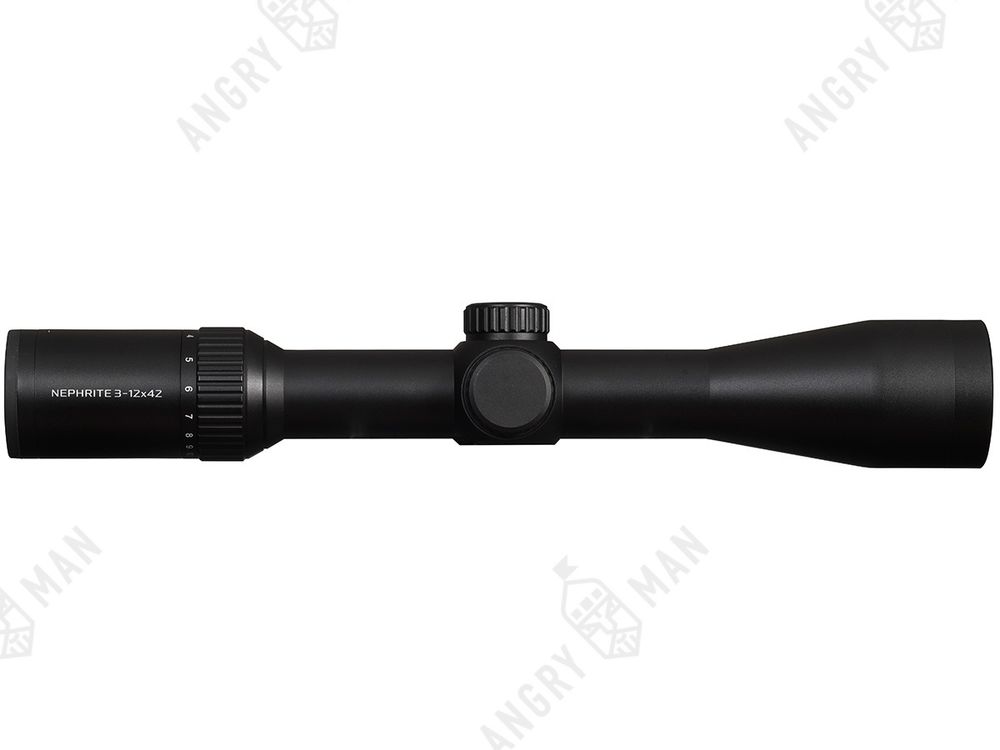 Прицел Nephrite 3-12x42, сетка 74, подсветка красная, 30мм, 1/4 МОА, 524г, Gaut