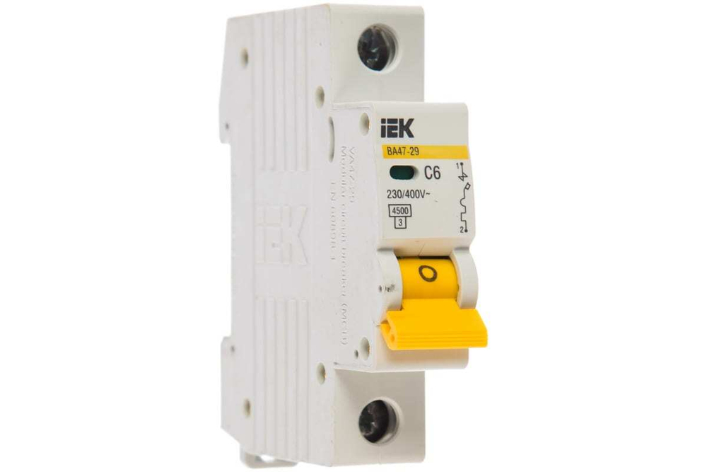 Автоматический выключатель ВА47-29 1Р 6А 4,5кА С IEK