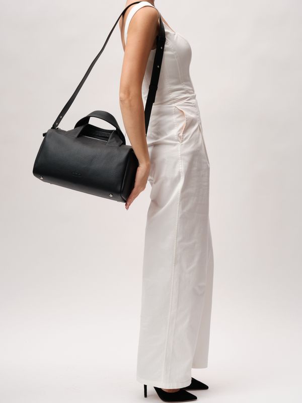 Кожаная сумка Bowling DBR 31378 черный