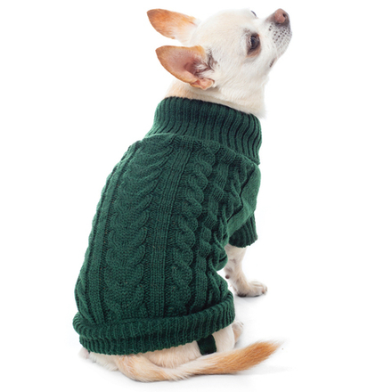 Свитер Gamma "Тайга" XL, зеленый, размер 40 см