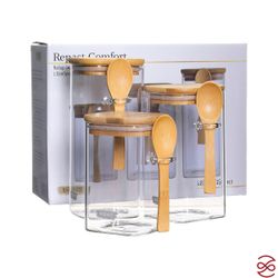 Набор ёмкостей для сыпучих продуктов Repast Comfort 480/700/850 мл (3 шт)