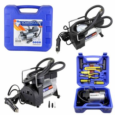 Компрессор Nova Bright 12V,АК-35, до 35л/мин 47639 инструмент,в кейсе