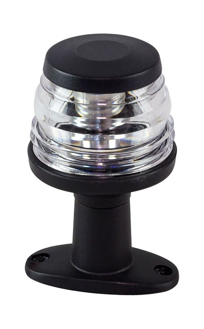 Огонь топовый на стойке 4", черный, пластиковый, 12 В, LED, Ba15d