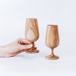 Набор деревянных бокалов (фужеров) из дерева Сибирский вяз - GN4