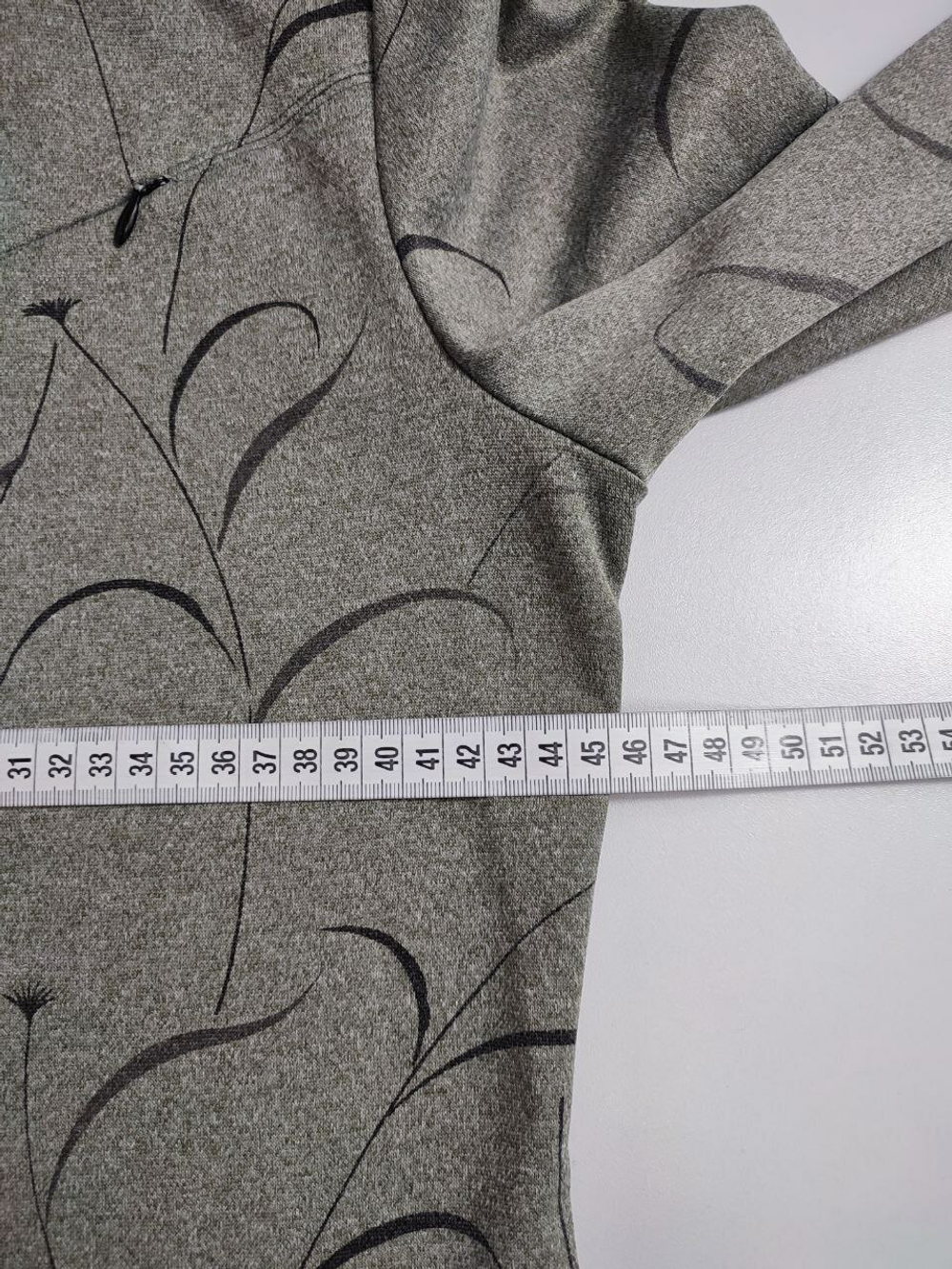 Блузка элегантная с принтом 48 размер