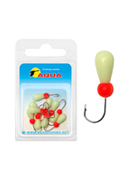 Мормышка фосфорная №79 КУКОЛКА, 2 упк по 10шт 0,25g