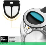 Электрочайник Kitfort KT-654-1 голубой