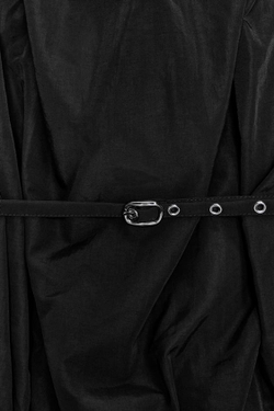 ZARA ПЛАТЬЕ-БАЛЛОН С ГОРЛОВИНОЙ ХАЛТЕР, ЧЕРНЫЙ