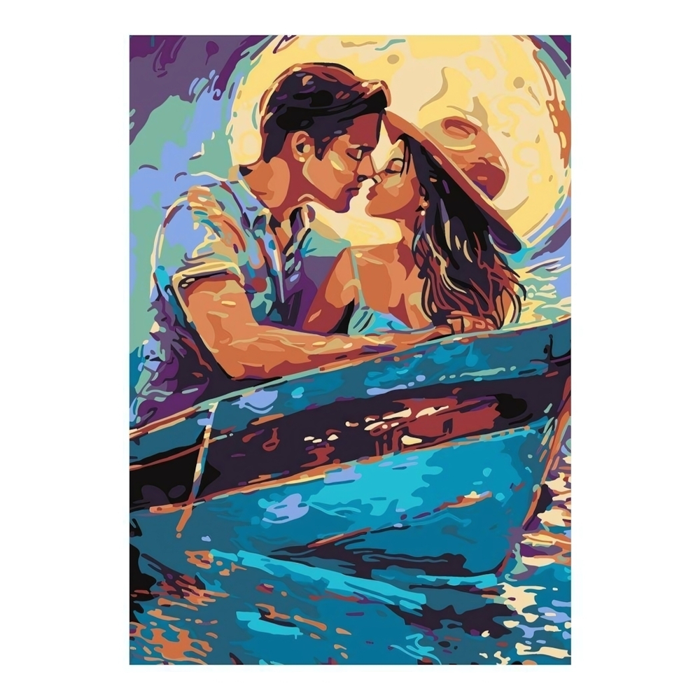 Картина по номерам 20*28,5см "Лунная романтика" (Lori)