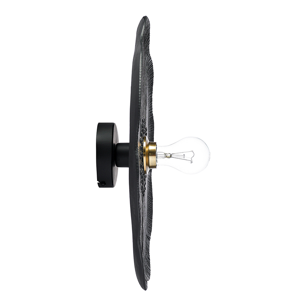Светильник настенный wildflower, D46 см, черный