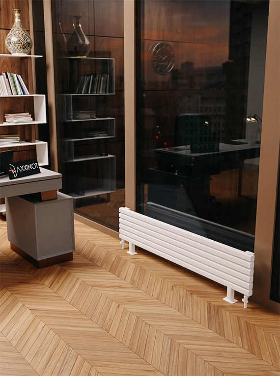 Axxinot Fortalla ZN 1250 - напольный трубчатый радиатор шириной 1250 мм