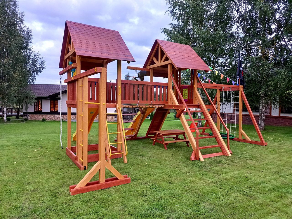 Деревянный игровой комплекс Савушка Lux - 9