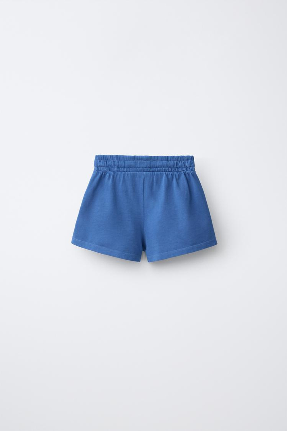 ZARA ШОРТЫ ИЗ МЯГКОЙ ТКАНИ, СИНИЙ