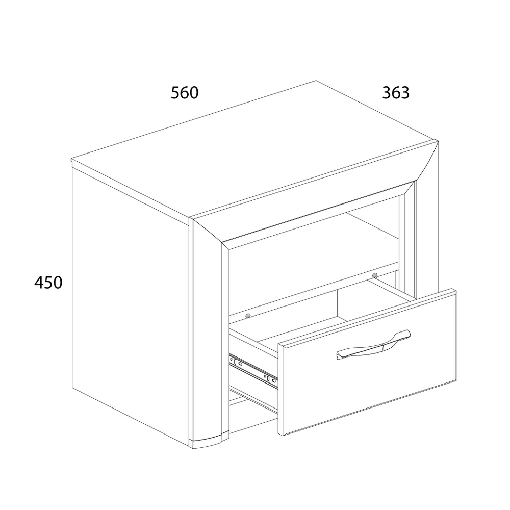 Тумба прикроватная