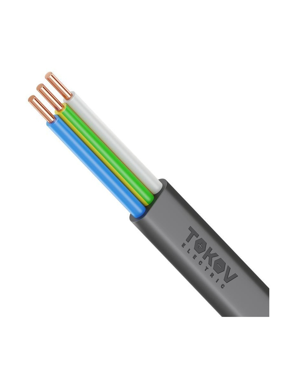 Кабель TOKOV ELECTRIC ВВГ-Пнг(А)-LS 3х2.5 ОК (N PE) 0.66кВ (уп.100м) УТ000028384