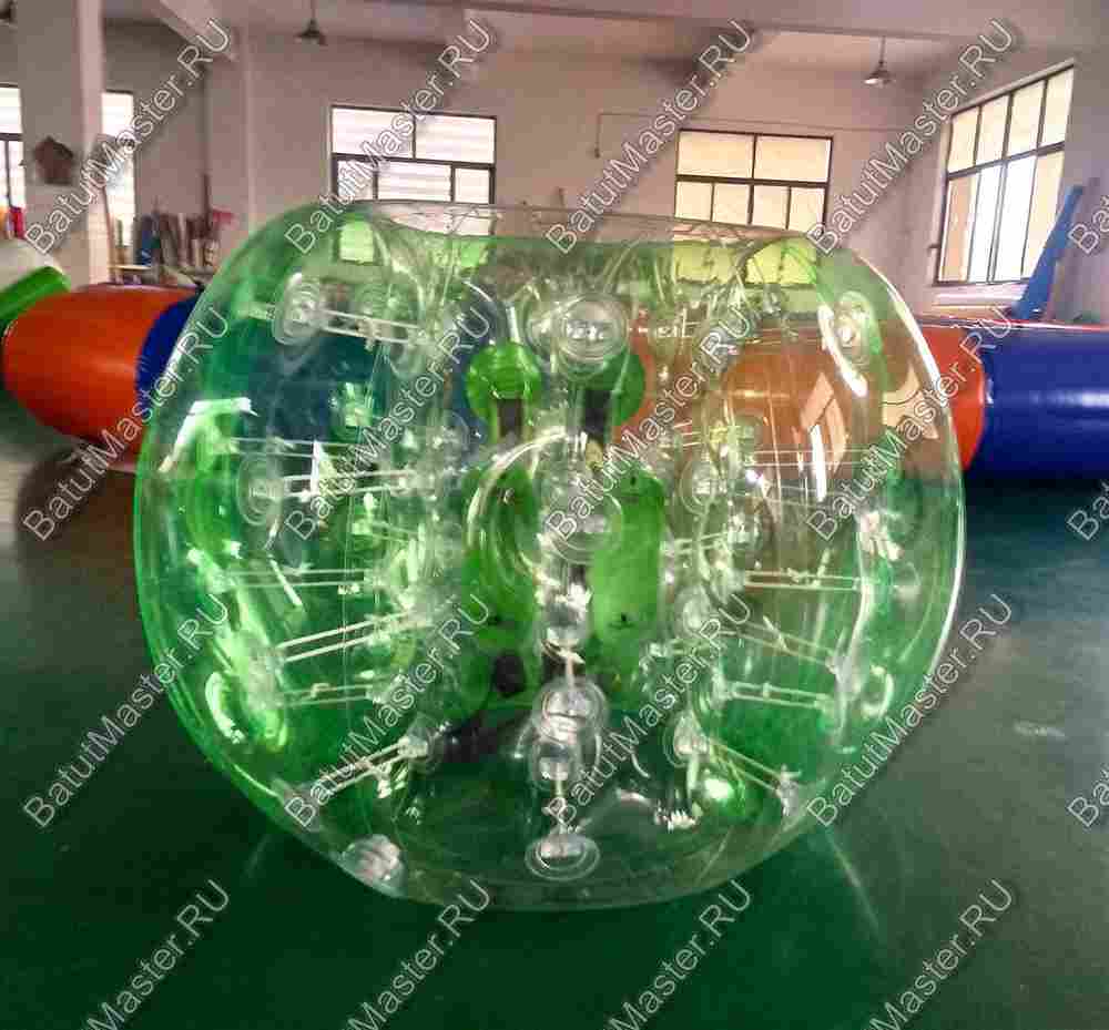 Бампербол «Двухцветный» ПВХ, диаметр 1 м