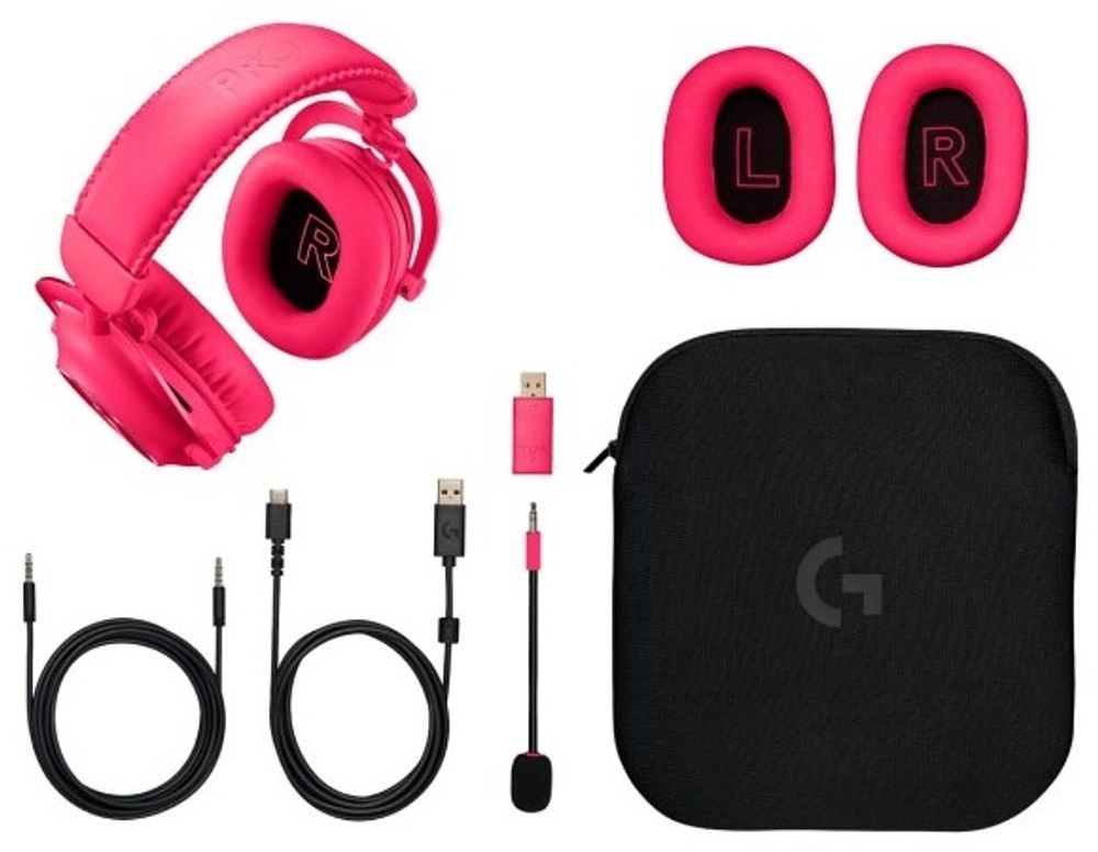 Наушники Logitech G Pro X2 Lightspeed розовый