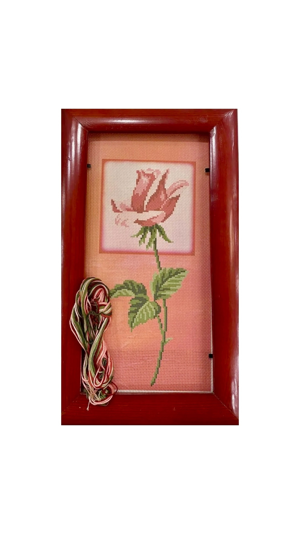 Набор для вышивания с деревянной рамкой (мулине 100% хлопок ) 23х39см Германия