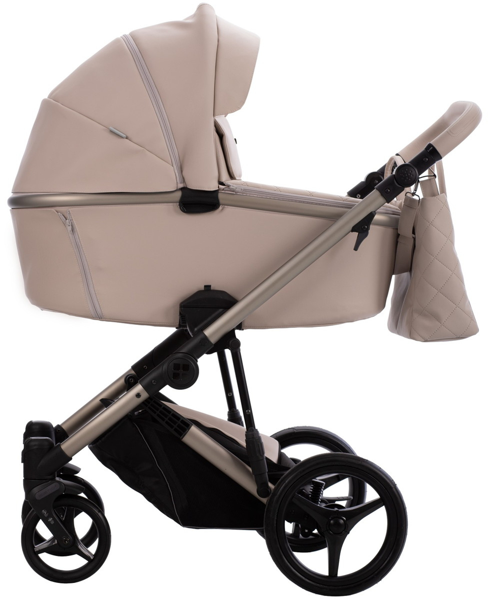 Детская коляска Bebetto Loren Sand 2 в 1 01 св.бежевая кожа