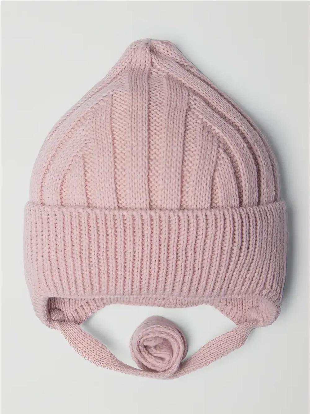 Шапка для девочки на завязках осенняя