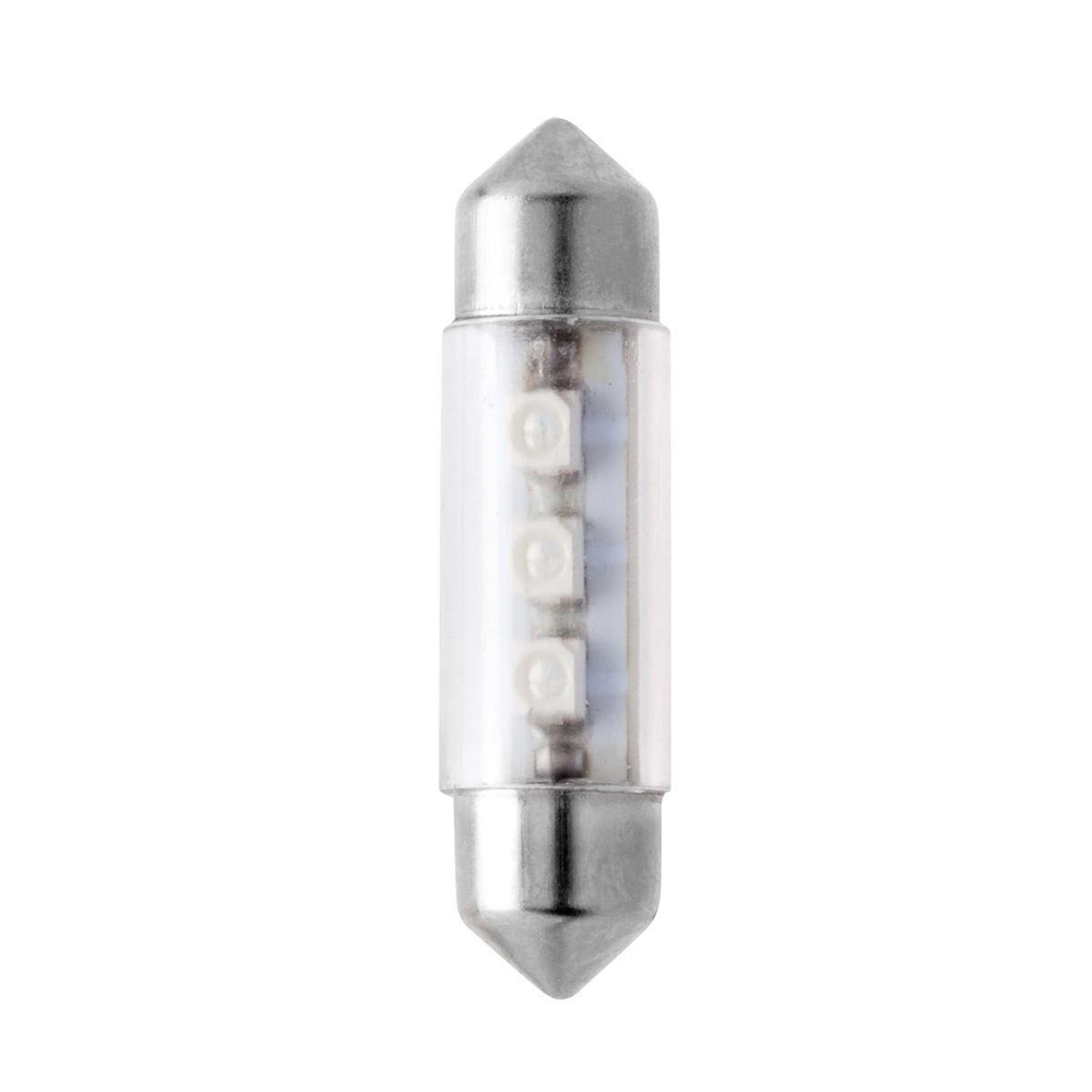 Лампа светодиодная 12V 10W салонный 36 мм синий 3 SMD Маяк
