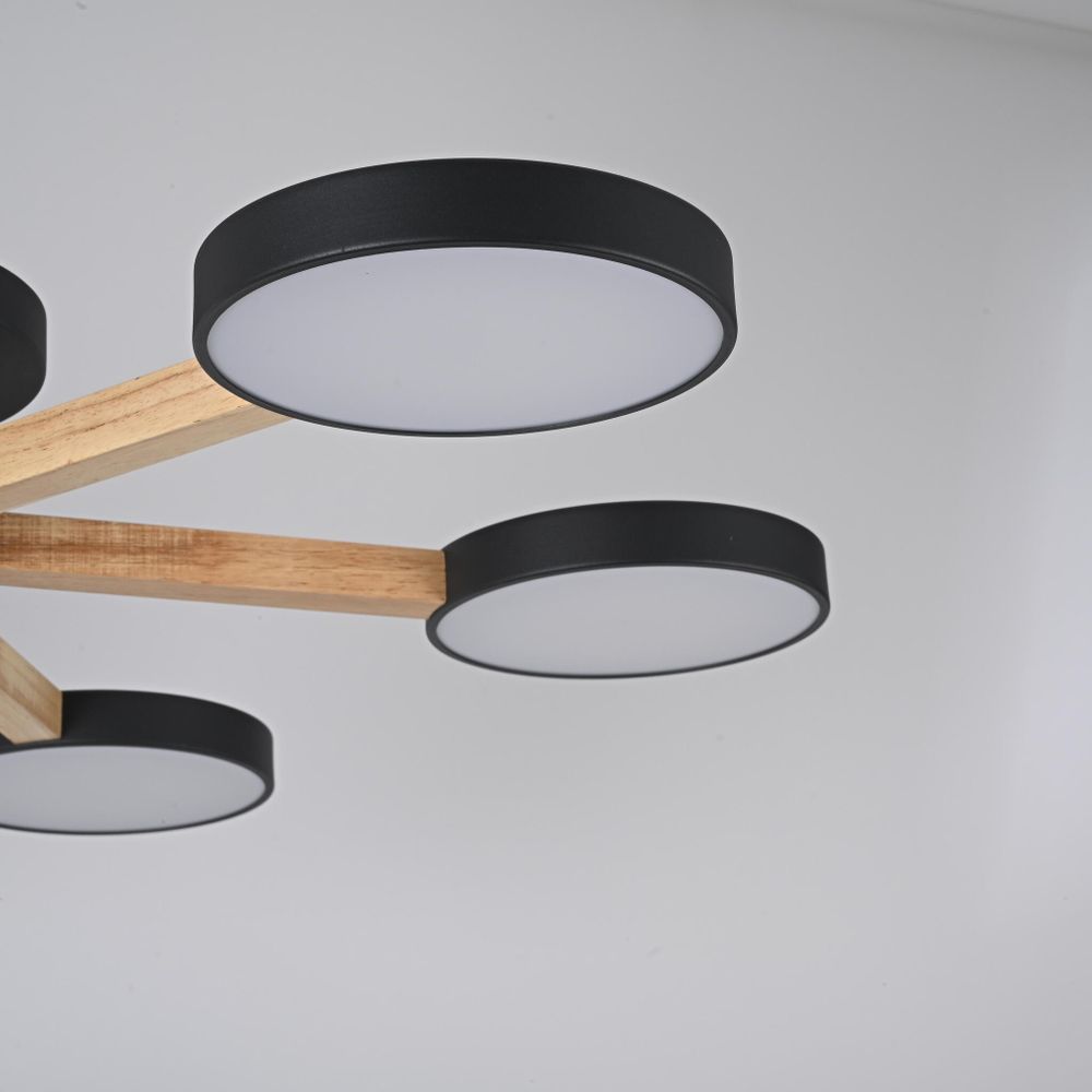 Потолочная Люстра Turna 6 Black By Imperiumloft