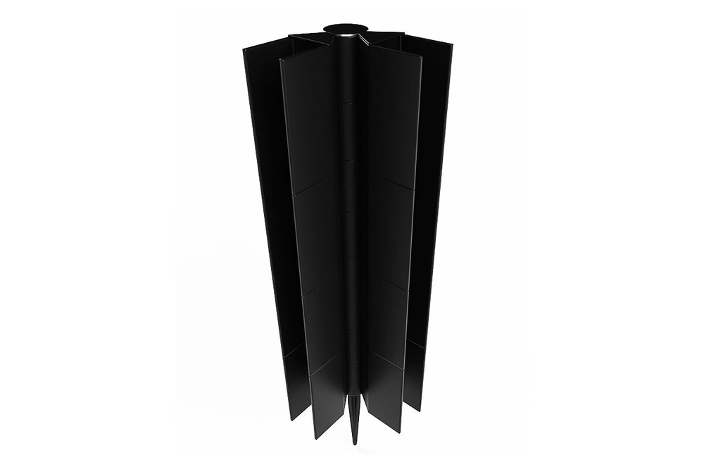 Шарнир для клумбы Holzhof 30*300мм, пластик черный