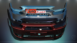 Передние бампера в цвет для Mitsubishi Lancer 10 2007-2012