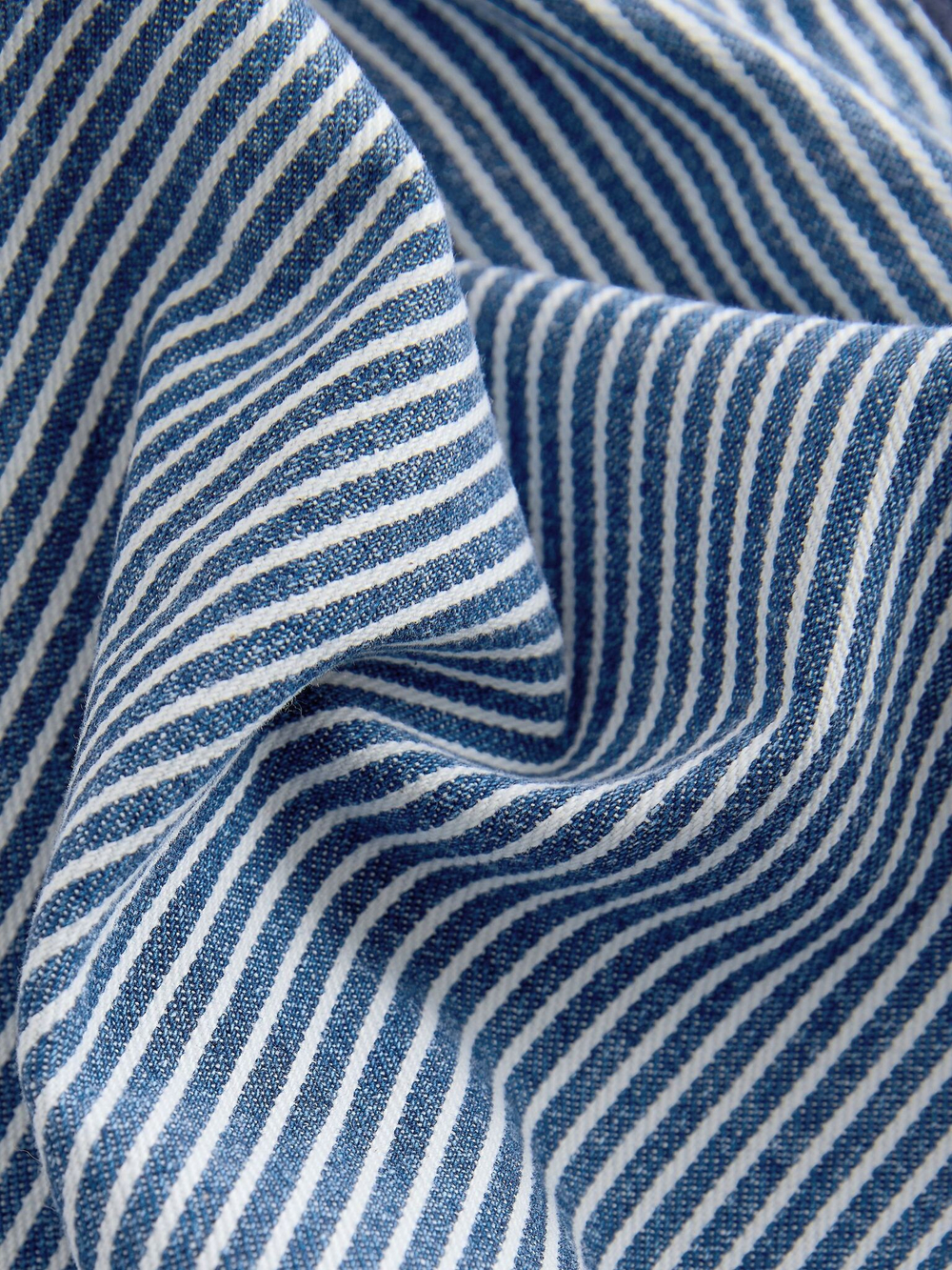 Комбинезон джинсовый для девочки Next E87-242, Синий, Белый