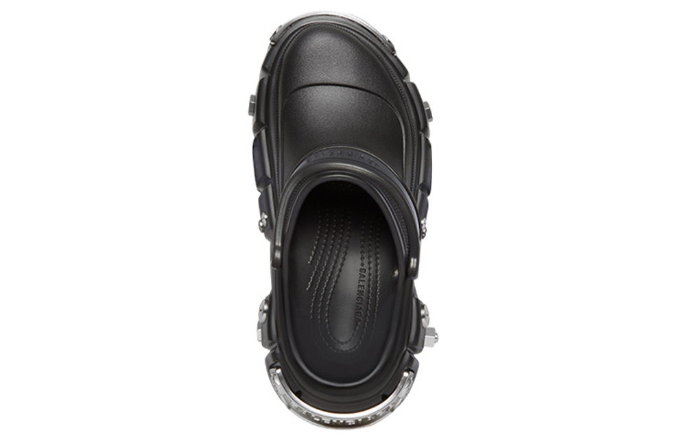 Balenciaga Balenciaga rubber sleeve wear thick-soled round head fashion sandals men's black