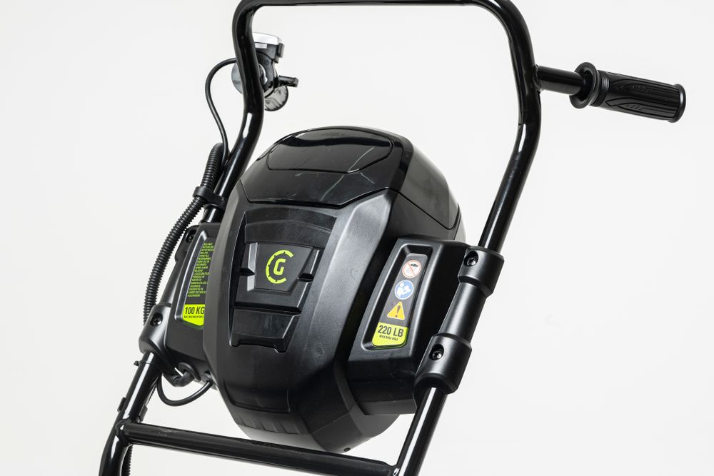 Аккумуляторная самоходная садовая тележка Greenwork 82GCK5, 7400607UB,82v, 106 л, АКБ 5 А·ч и ЗУ