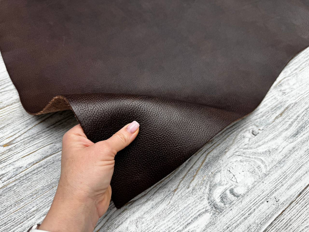 Vacchetta Grain Dark Brown (2,6-2,8 мм) цв. Коричневый, натуральная кожа