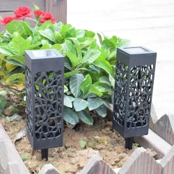 Светильник садовый на солнечных батарейках, светильник садовый, фонарики садовые на солнечных батарейках, набор садовых светильников на солнечных батарейках, белый свет