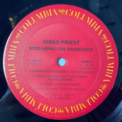 Винтажная виниловая пластинка LP Judas Priest Screaming For Vengeance (USA 1982)