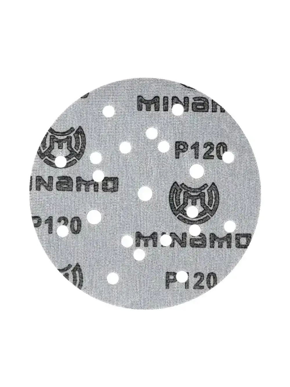 150мм P120 10шт. Шлифовальный абразивный круг для шлифовки под липучку Minamo Heavy Duty PF