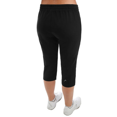 Женские теннисные брюки HEAD Club Training Pants Women - Black, Silver