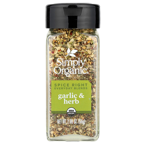 Simply Organic, Органик Правильные специи Смеси на каждый день, Зелень чеснока, 2,0 унции (56г)