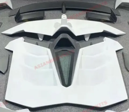 Карбоновый задний спойлер (крыло) с крышкой двигателя и крышкой основания спойлера для LAMBORGHINI AVENTADOR LP700 SVJ 2011–2015 Ламборгини