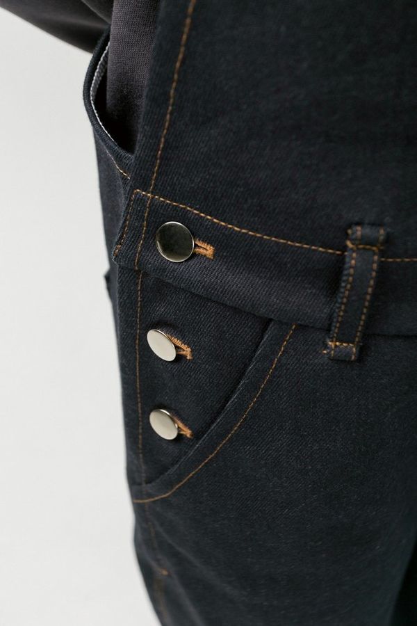 Комбинезон Dark Blue/Brown Джинсовый - фото 5