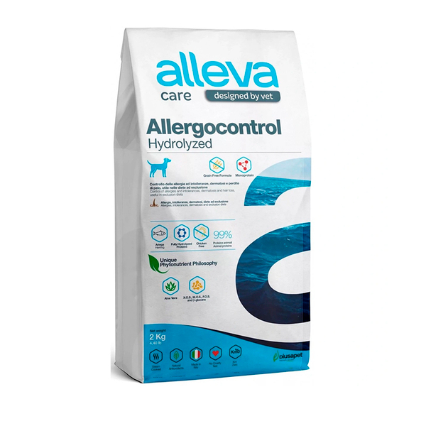 Диетический полнорационный корм Alleva Care Allergocontrol Аллева при аллергии у собак 2кг
