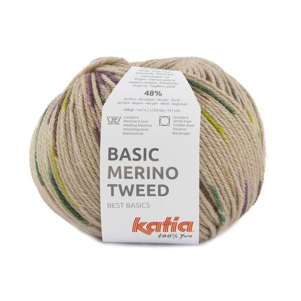 Basic Merino Tweed (52% меринос супервош, 48% акрил) 120 м/50 гр