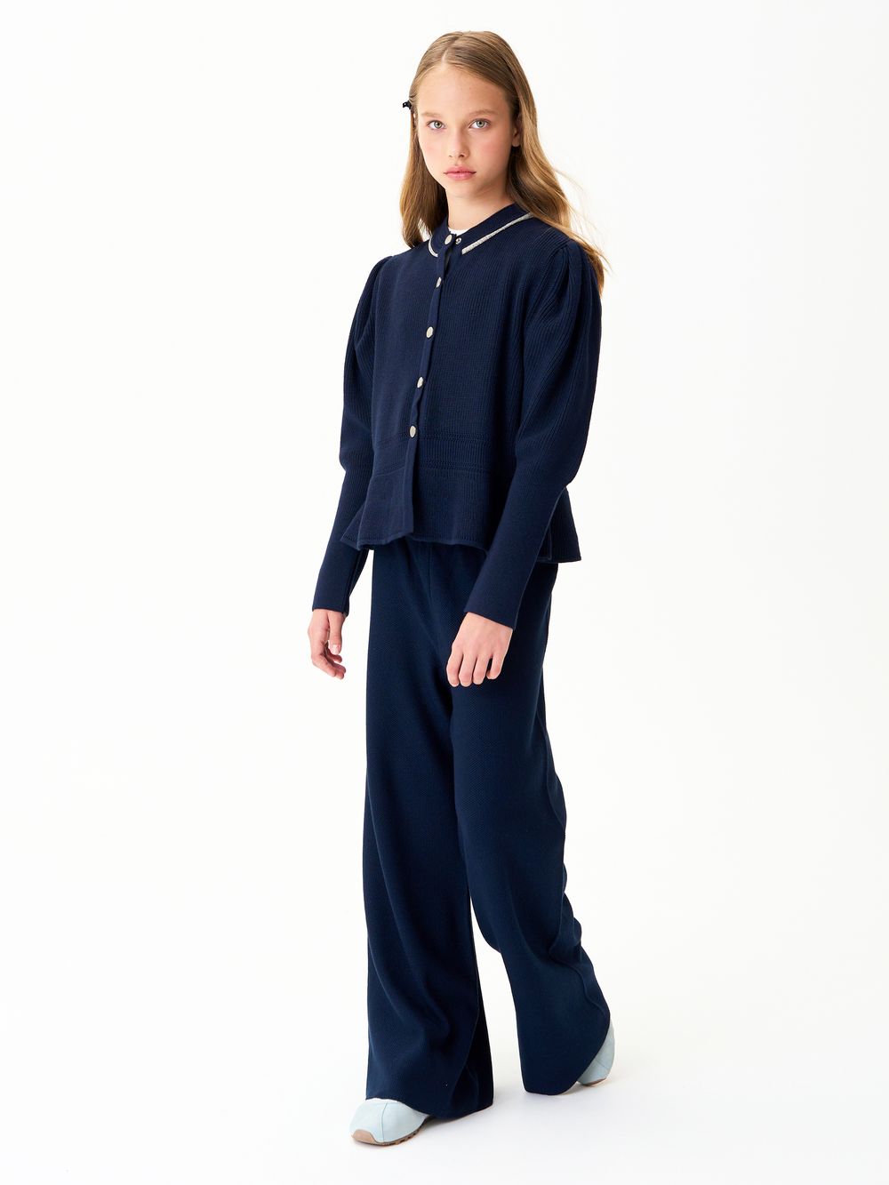 Кардиган для девочки AT1405 синий